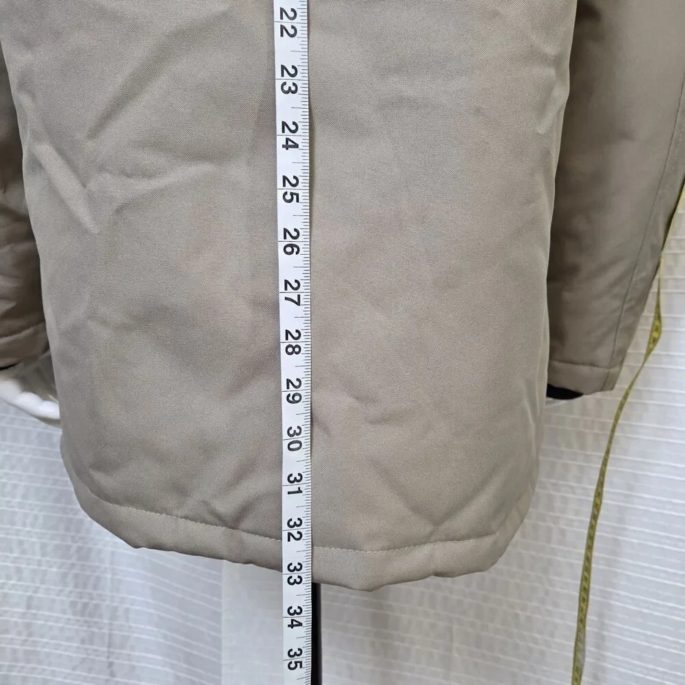 Molemsx Mountain Pioneers Parka Omni Heat Puffer Faux Fur Trim Tan Men's S/M - Picture 8 of 16